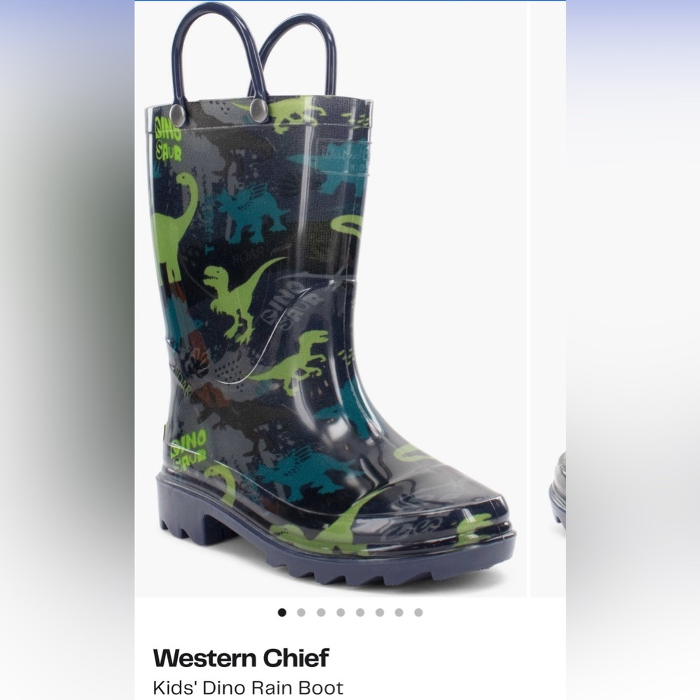 Western Chief Dino Adventure Blue Boots